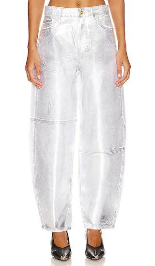 Foil Stary Wide Leg in Bright White | Revolve Clothing (Global)
