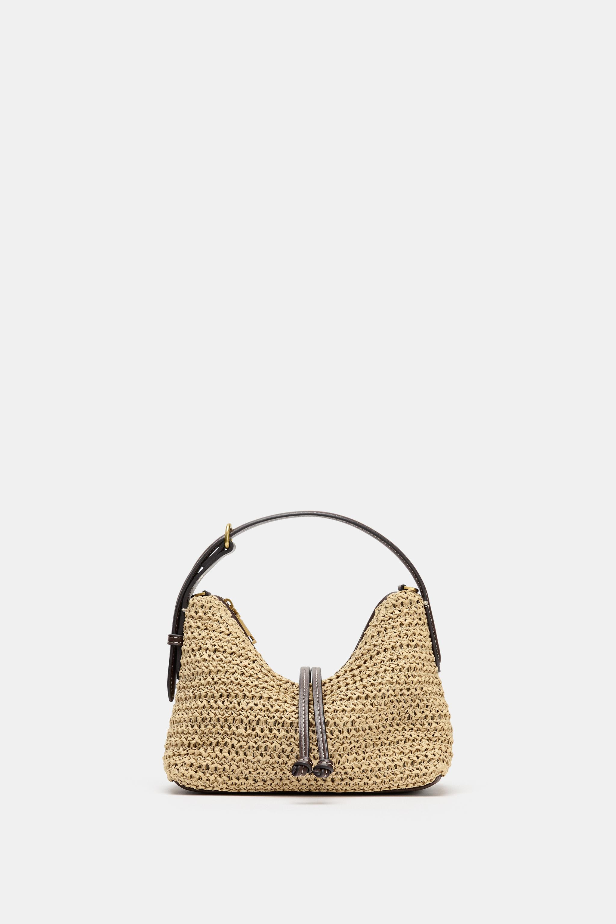 WOVEN MINI BUCKET BAG | Zara US
