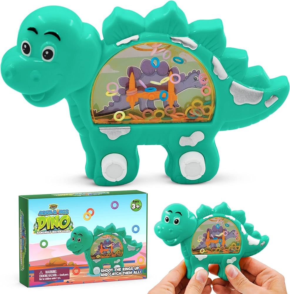 YoYa Toys Aqua Rings Dinosaur Handheld Water Game for Kids - Retro Toys Nostalgic Car Activities ... | Amazon (US)