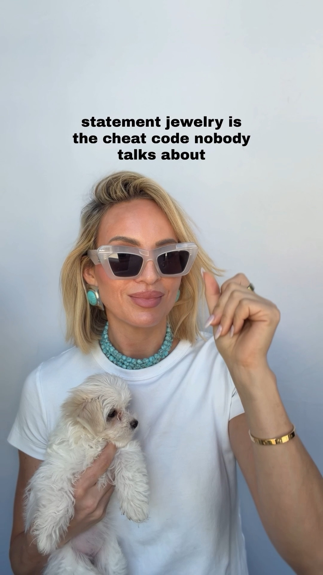 All you need is a white tee, an amazing pair of jeans and then some bold jewelry!

#LTKTravel #LTKSwim #LTKstorytime