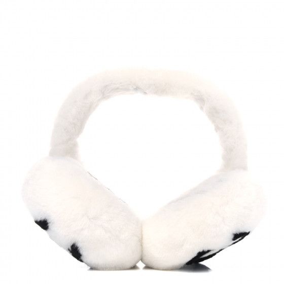 CHANEL

Shearling CC Ear Muffs White Black | Fashionphile