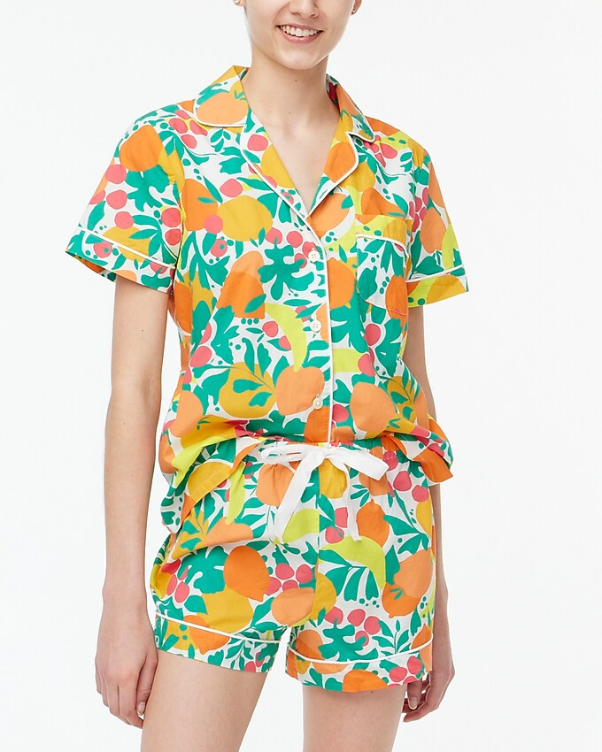 Cotton short pajama set | J.Crew Factory