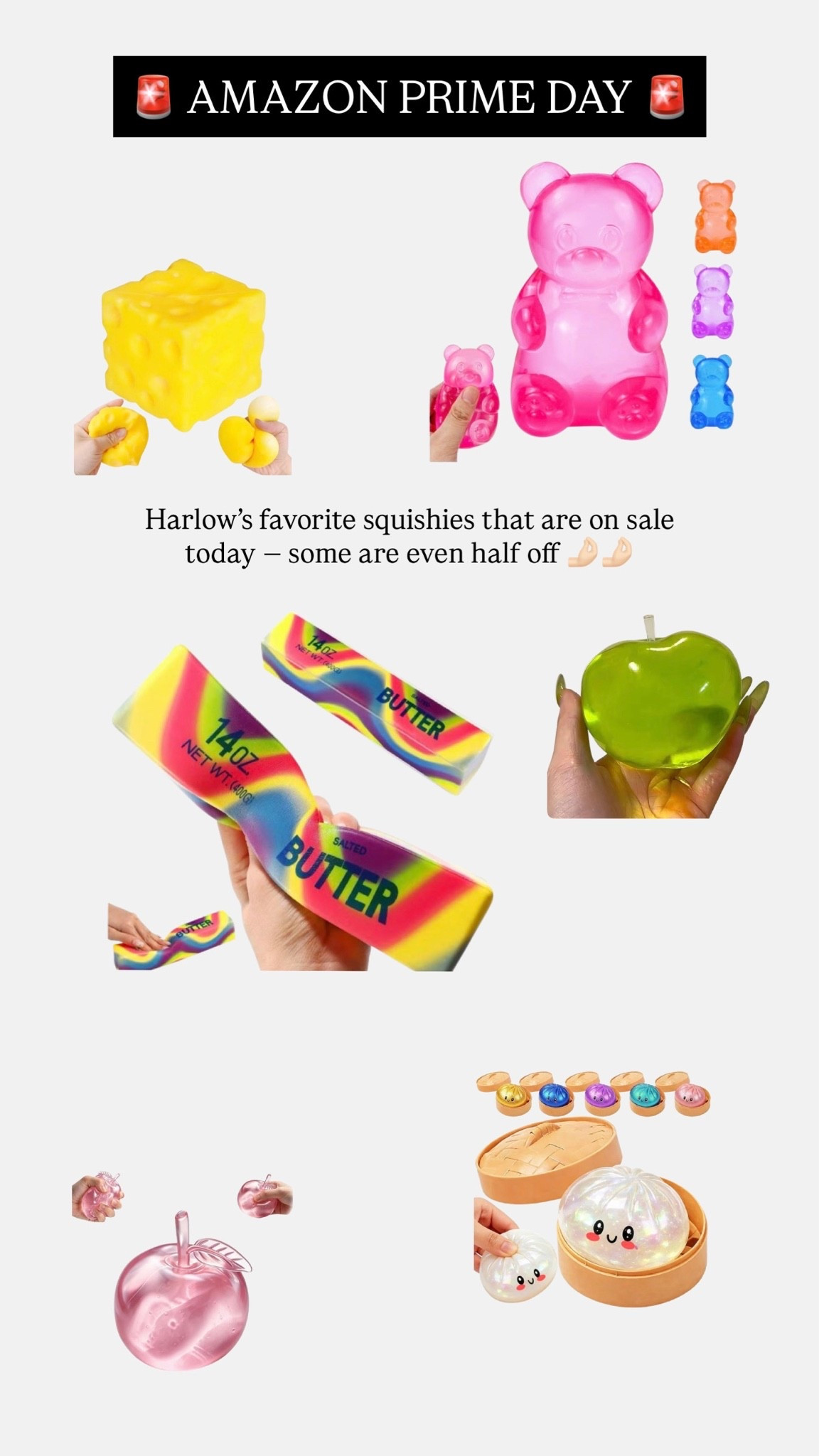 The best squishies that are on sale today for Amazon prime day! The jumbo butter is 🤌🏻🤌🏻🤌🏻

#LTKmomlife #LTKSaleAlert #LTKKids