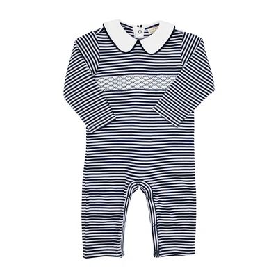 Samuel's Smocked Romper | The Beaufort Bonnet Company