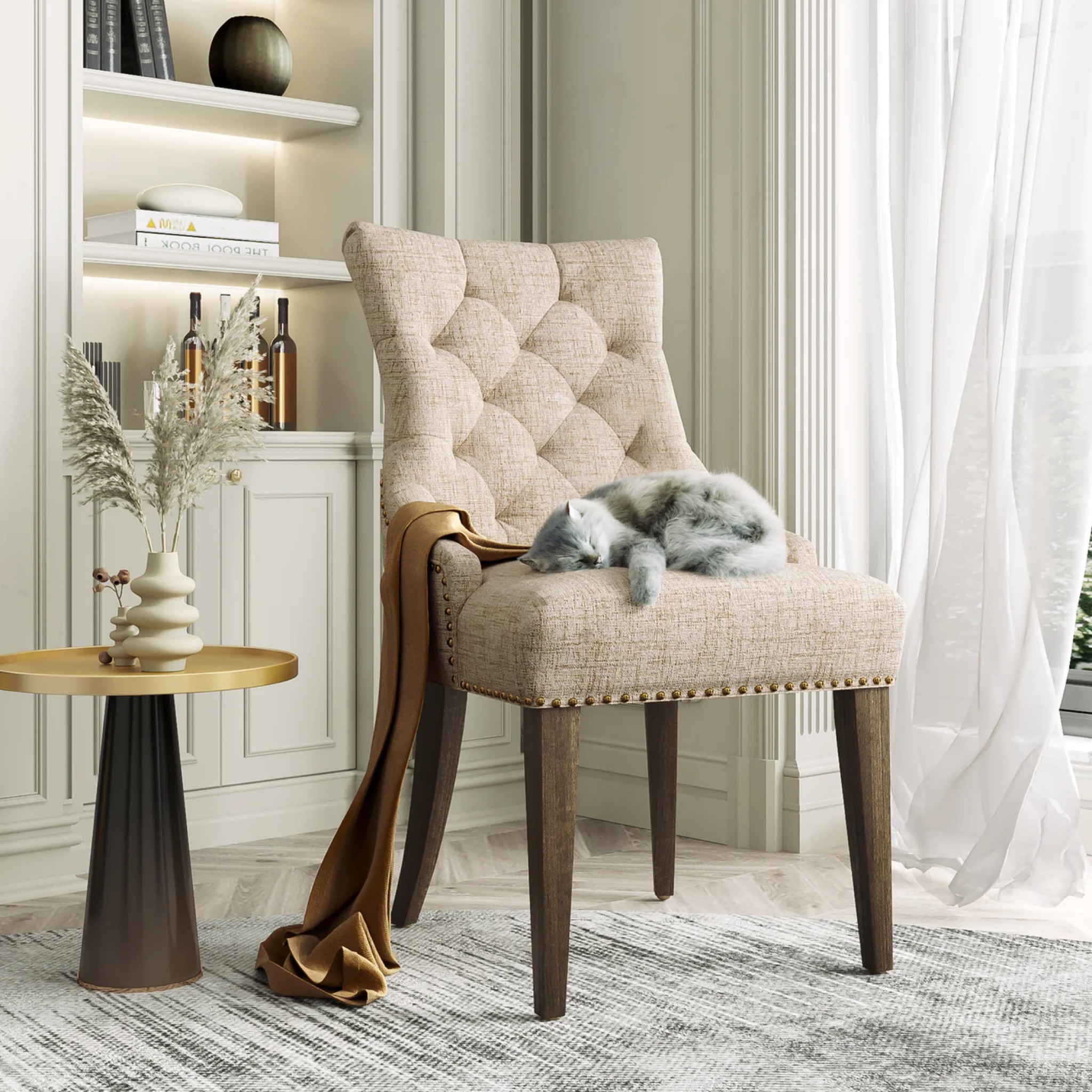 Neutral Dining Chairs - Quilted Dining Chairs

#LTKhome