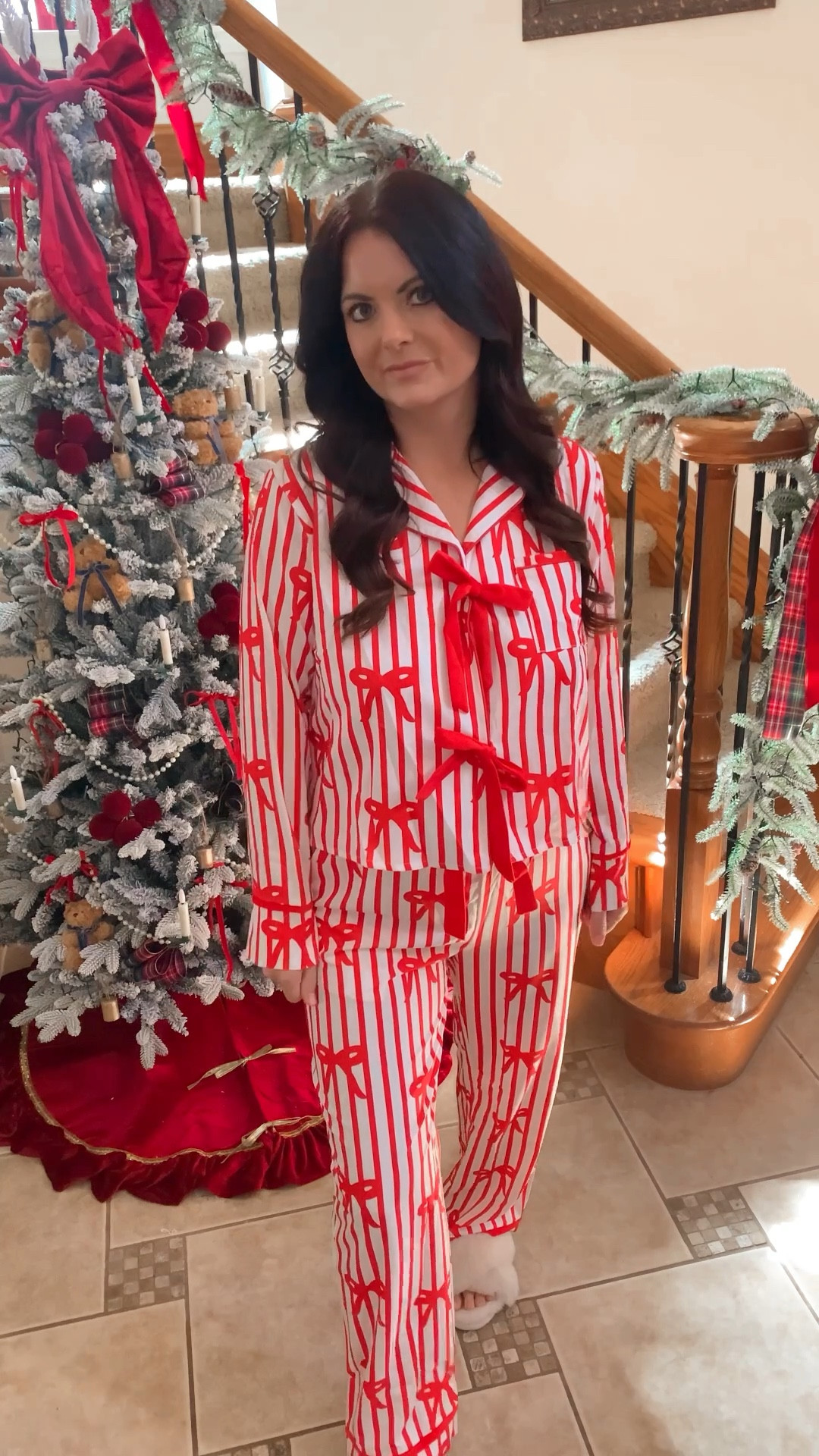 Christmas pajamas. Women's Christmas pjs. Red bow pajamas. Amazon Christmas pajamas. Luxury pajamas. Amazon best selling pajamas. Christmas card outfit. Holiday photo outfit. Winter outfit. Winter fashion. Christmas coffee mug. Santa coffee mug. Ralph Lauren outfit idea. Ralph Lauren Christmas. 

#LTKHoliday #LTKStyleTip #LTKFindsUnder50