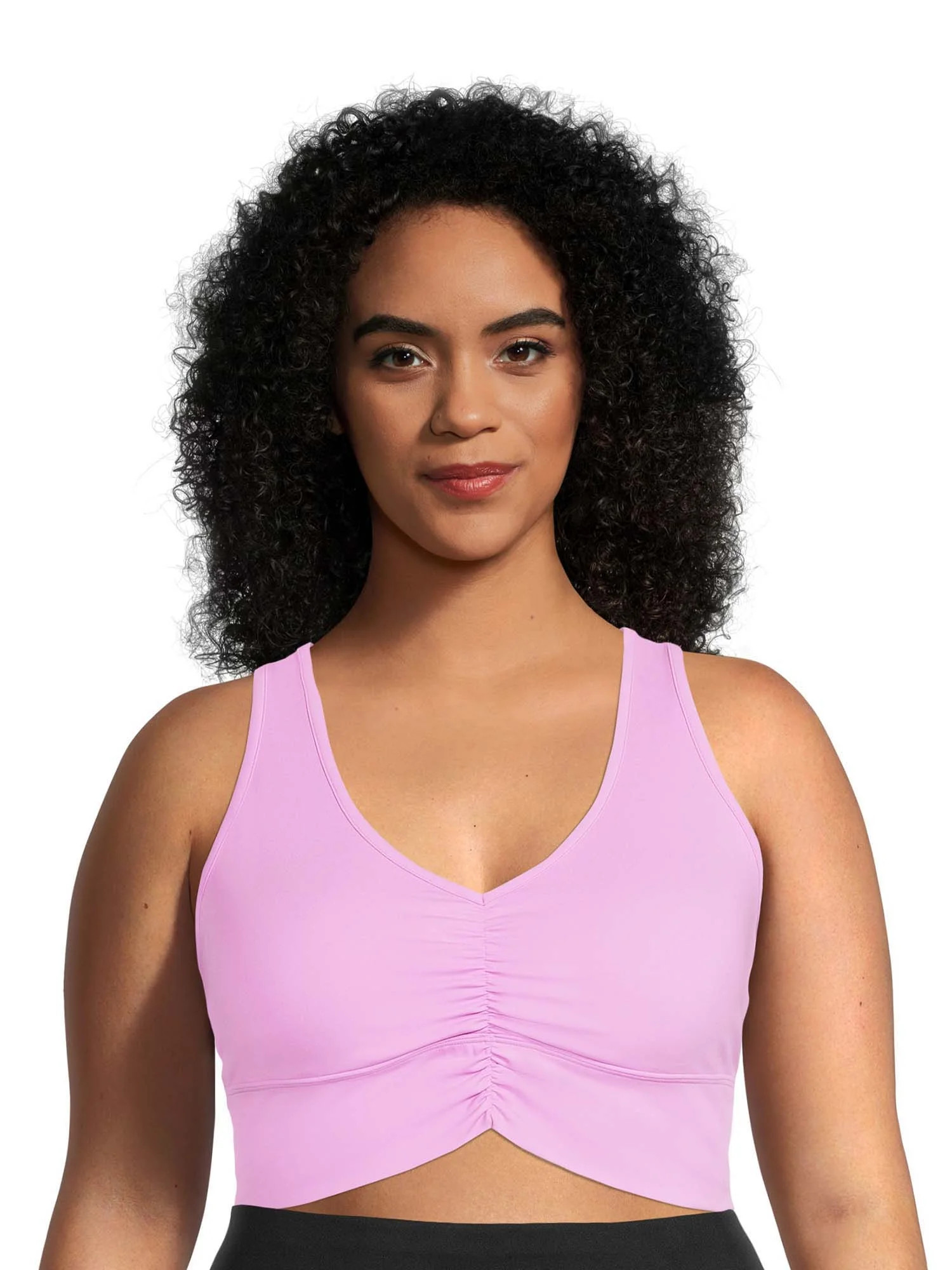 Avia Women's Plus Size Ruched V-Neck Sports Bra | Walmart (US)