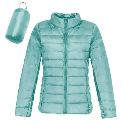 Uooqdmx Puffer Jacket Womens Winter Coats for Women Puffer Jacketfoldable Packable Light Weight Down Jacket Quilted Jackets for Women Green S | Walmart (US)