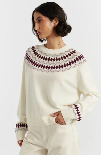 Wool Cashmere Diamond Fair Isle Sweater | Nordstrom