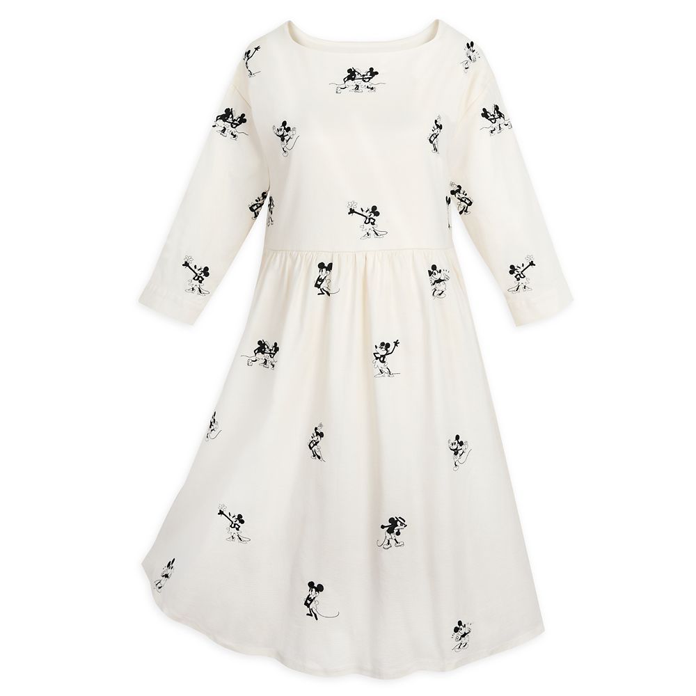 Mickey and Minnie Mouse Vintage-Style Dress for Women | Disney Store