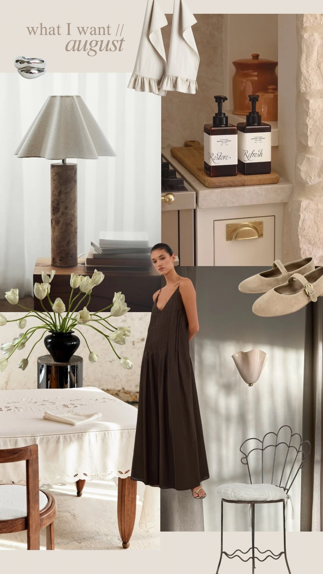 Lamp shade, H&M home, kitchen towels, brown dress, summer outfits, summer home decor, patio furniture, outdoor dining chair, lighting, scones, tablecloth

#LTKStyleTip #LTKSeasonal #LTKHome