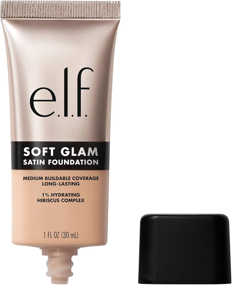 e.l.f. Soft Glam Foundation, Medium Coverage, Long-Lasting & Buildable Foundation For A Smooth, S... | Amazon (US)