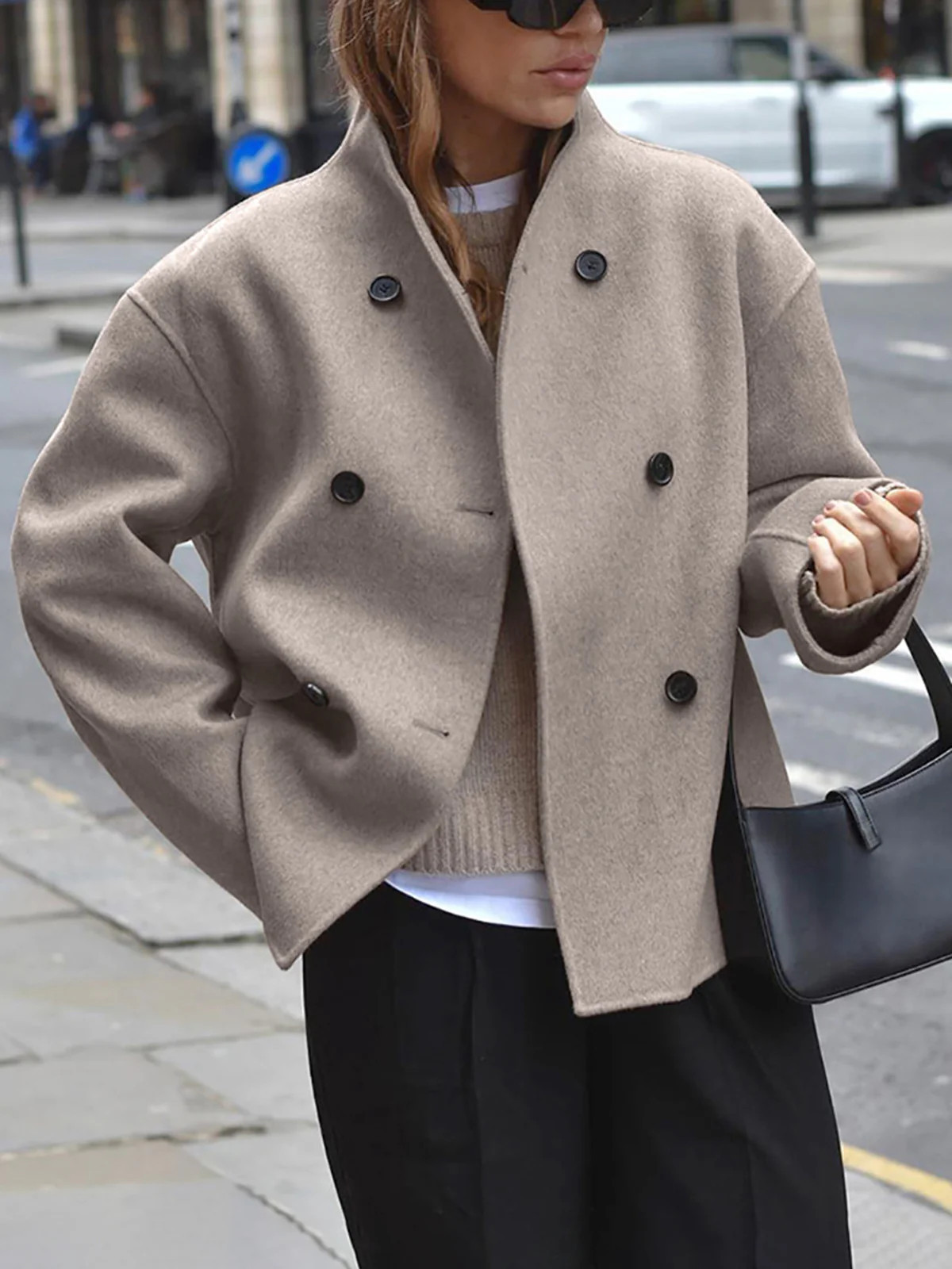 Oversized Button-Down Jacket | Commense