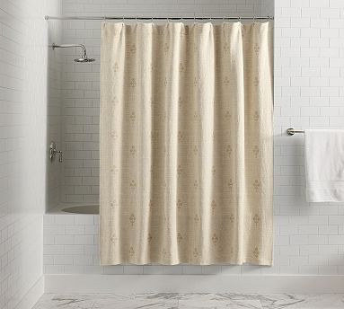 Natalie Matelasse Shower Curtain | Pottery Barn (US)