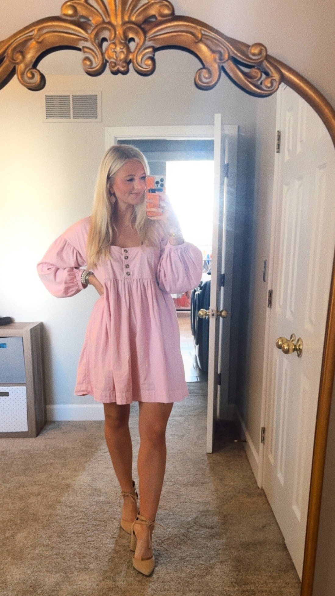 Pink babydoll dress with my favorite pumps💗

#LTKWorkwear #LTKBeauty #LTKStyleTip