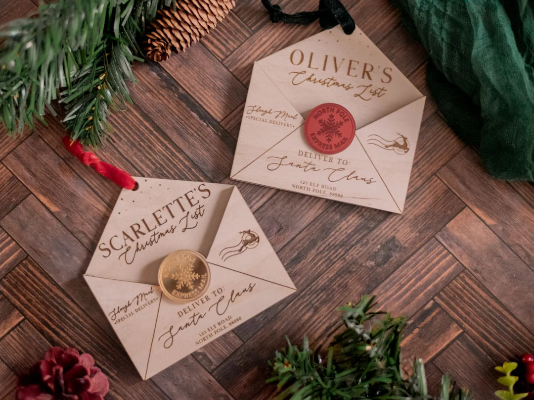 Christmas List Ornament, Letter to Santa, Kids Christmas List, Santa Christmas List, Kid's Orname... | Etsy (US)