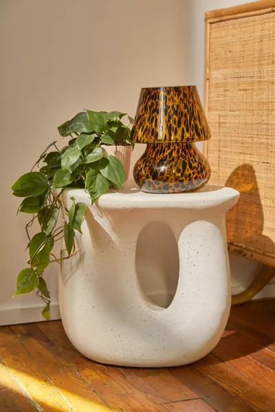 Vera Ceramic Side Table/Nightstand in Ivory at Urban Outfitters | Urban Outfitters (US and RoW)