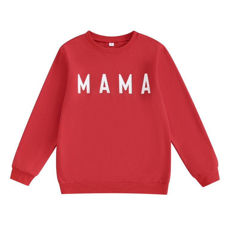 Elippeo Mommy and Me Valentines Family Matching Sweatshirt Outfits 6M 12M 18M 24M Letter Print Lo... | Walmart (US)