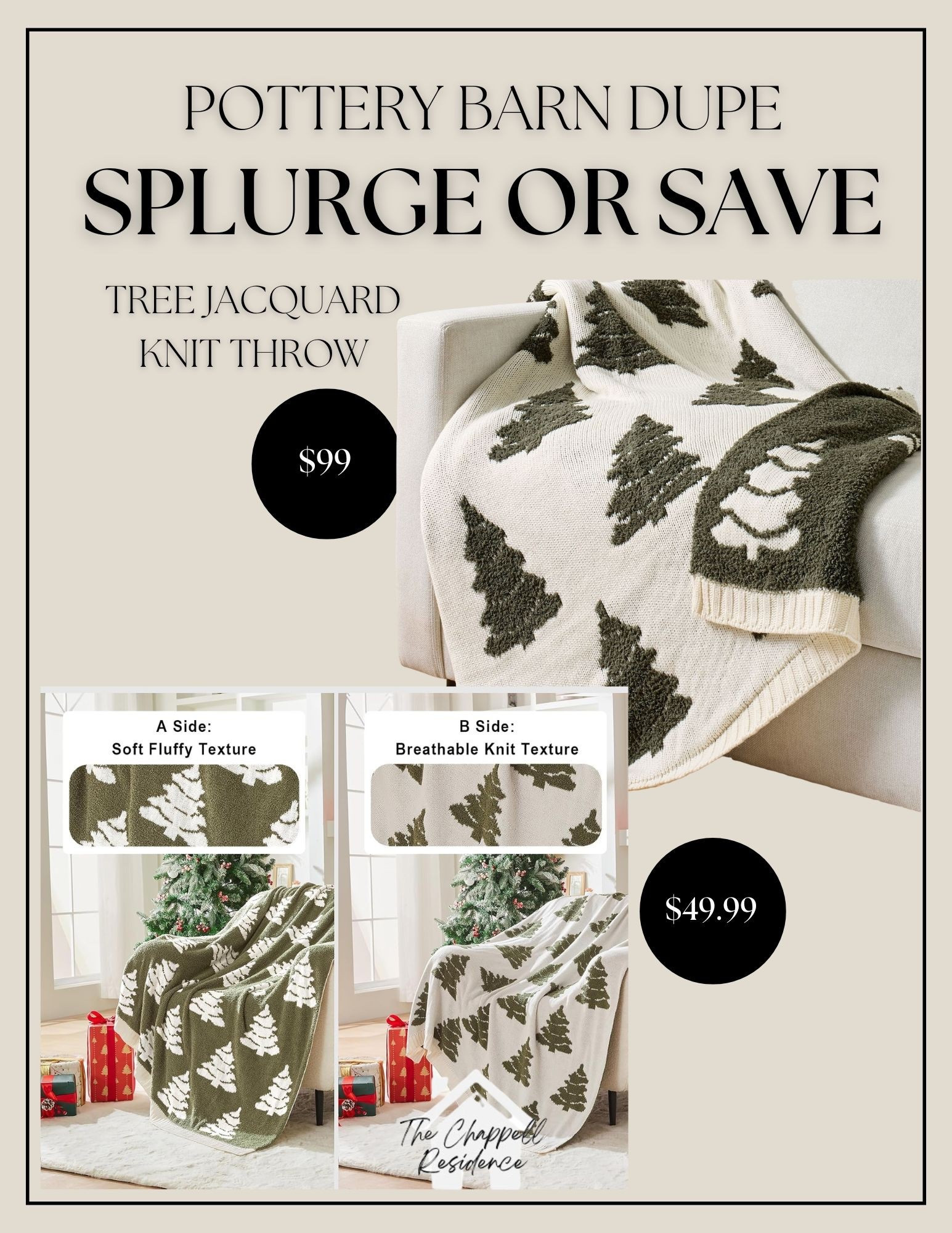 Pottery Barn Tree Knit Throw Dupe

#LTKHoliday #LTKFindsUnder50 #LTKSeasonal