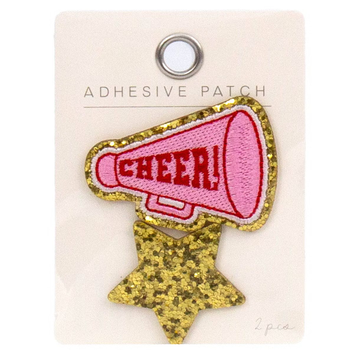 Horizon Group Cheer Megaphone and Star Adhesive Patch Set 2pc | Target