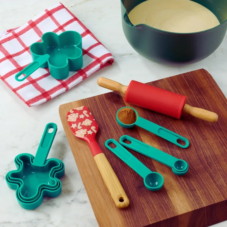Holiday Time 10-Piece Baking Set. Red, Green | Walmart (US)
