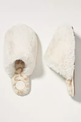 Colorblocked Faux Fur Slippers | Anthropologie (US)