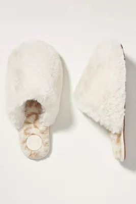 Colorblocked Faux Fur Slippers | Anthropologie (US)