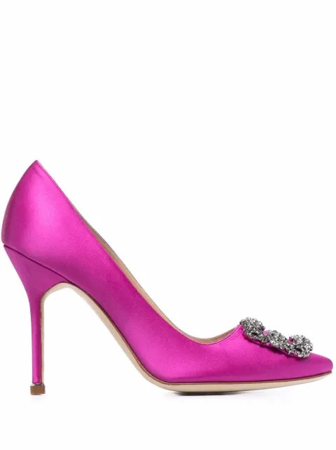 Hangisi satin pumps | Farfetch (US)
