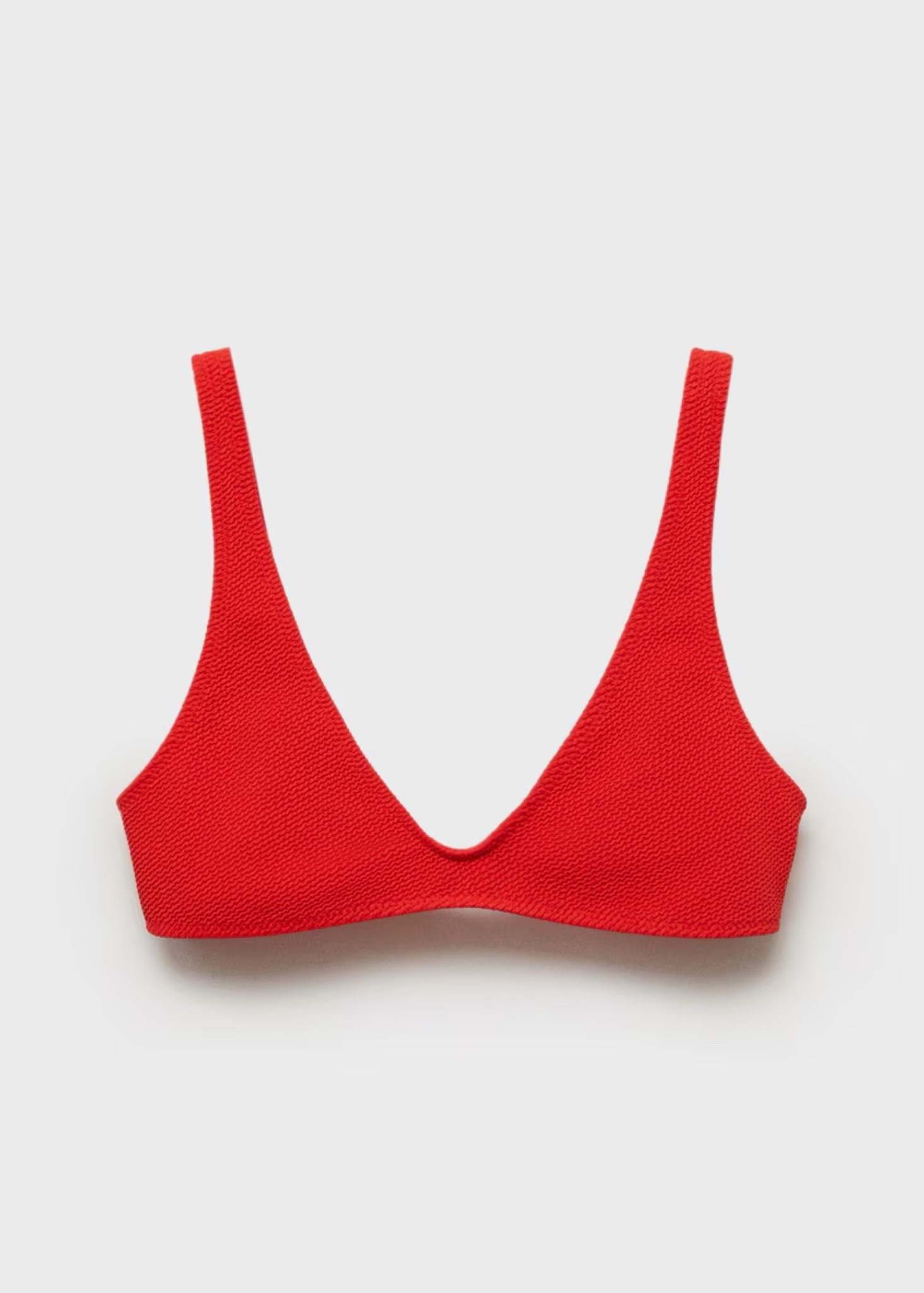 MANGO red textured bikini top perfect for summer, Memorial Day or July 4th

#LTKFindsUnder50 #LTKSeasonal #LTKSwim