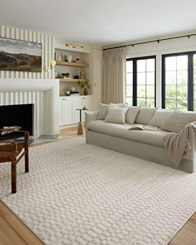 Loloi II Kamala Collection KAM-05 Ivory / Grey, Transitional 7'-10" x 10' Area Rug | Amazon (US)