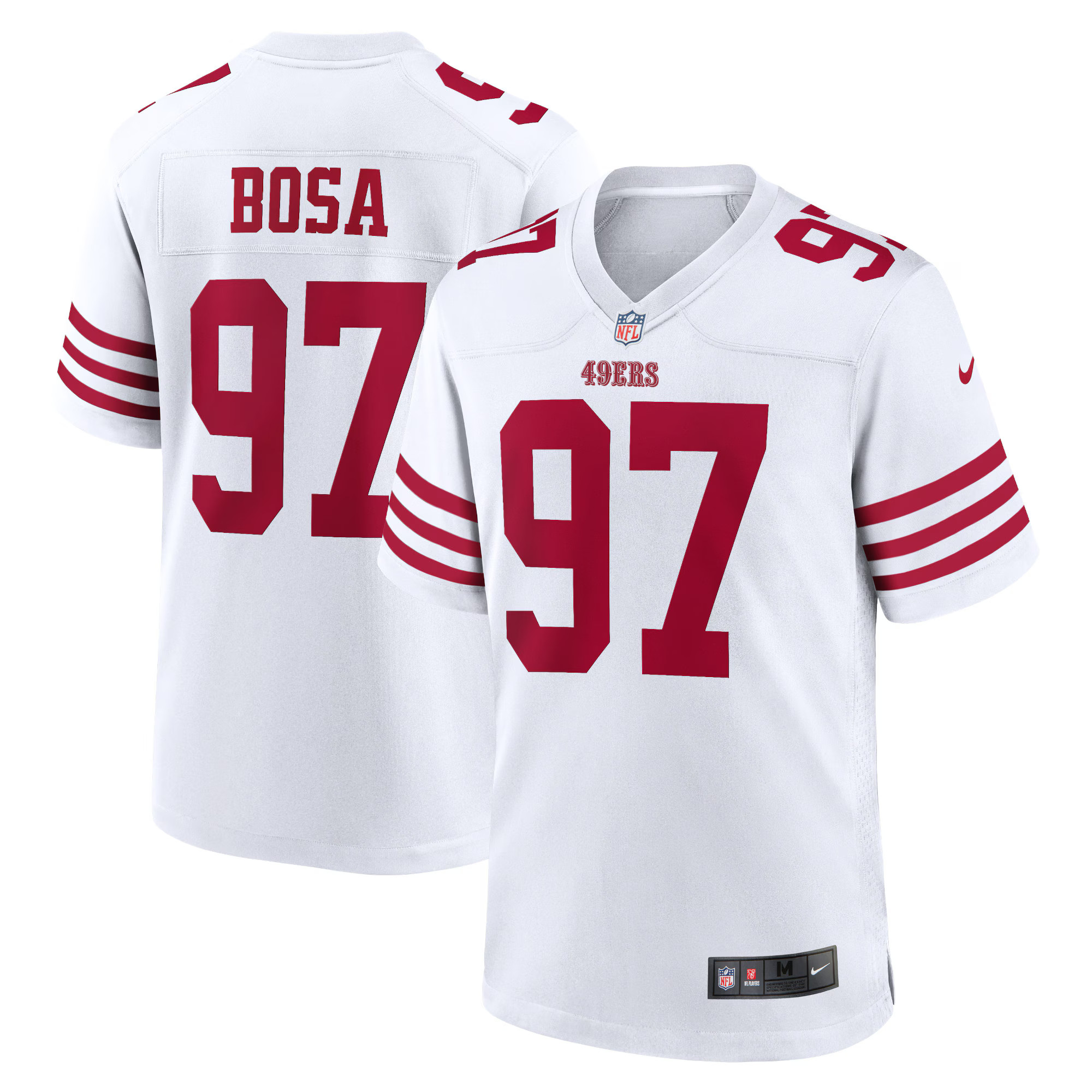 Men's San Francisco 49ers Nick Bosa Nike White Player Game Jersey | NFL Shop