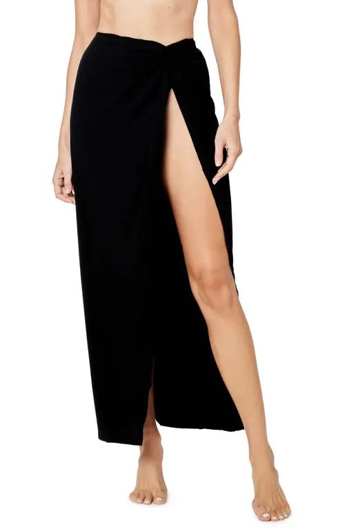 L Space Mia Cover-Up Skirt in Black at Nordstrom, Size X-Large | Nordstrom