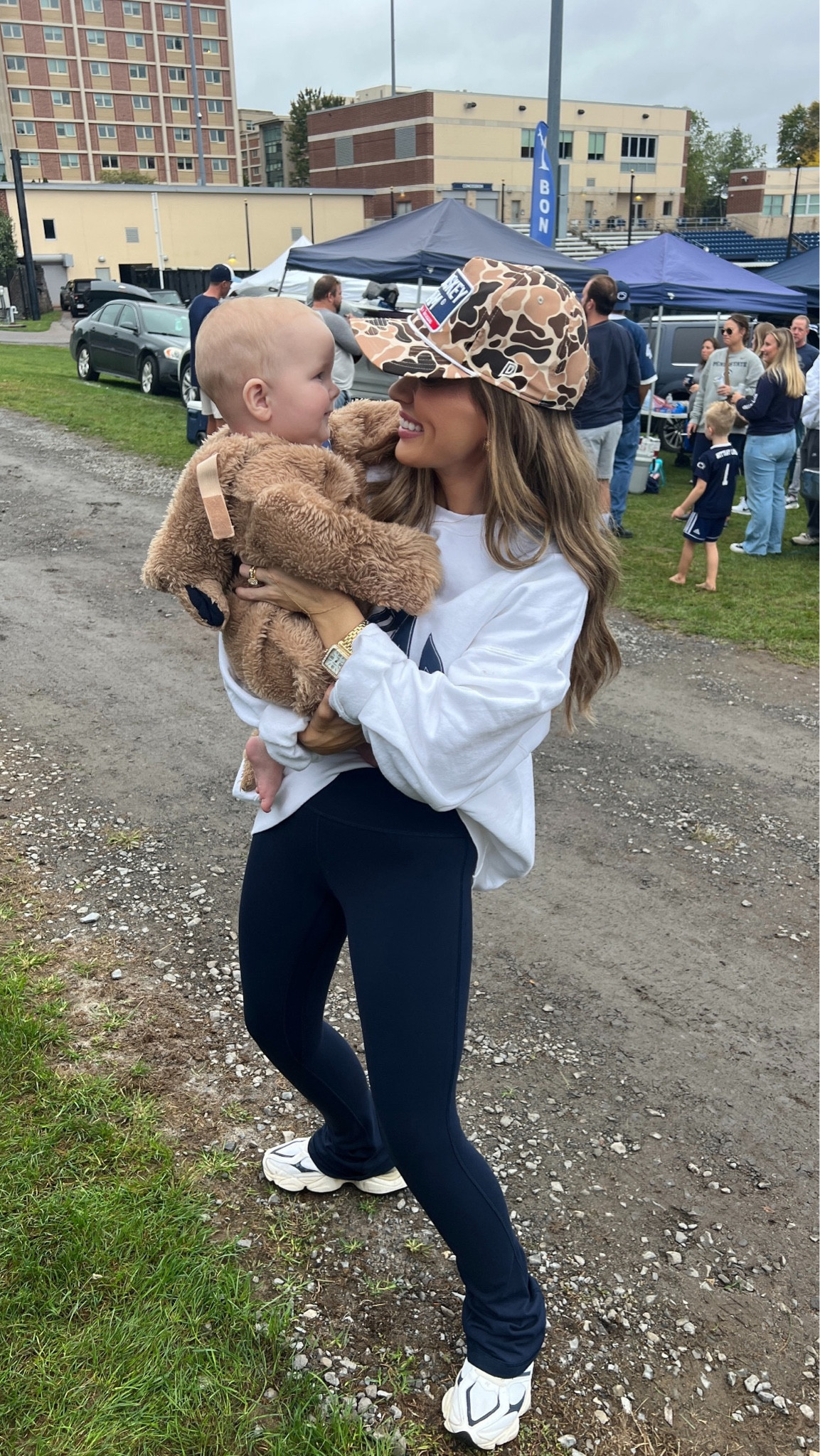 Penn State Game outfit idea. Leggings & a sweatshirt. 

#LTKSeasonal #LTKFallSale