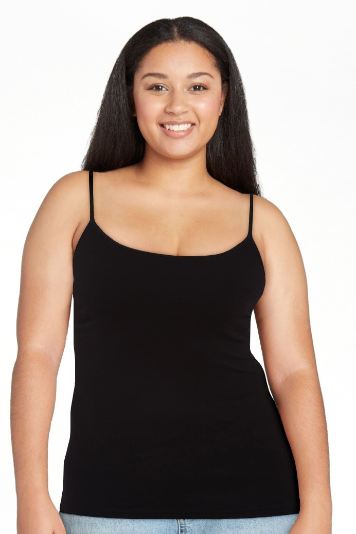 No Boundaries Cropped Shelf Bra Cami Top, Women's | Walmart (US)