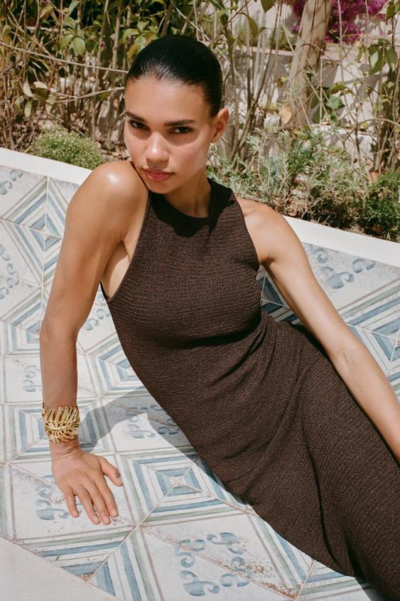 TEXTURED KNIT LONG TOP | Zara US