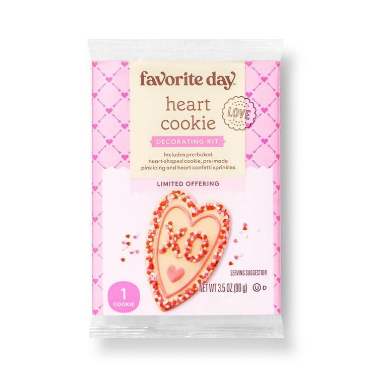 Valentine's Heart Cookie Kit - 3.5oz - Favorite Day™ | Target