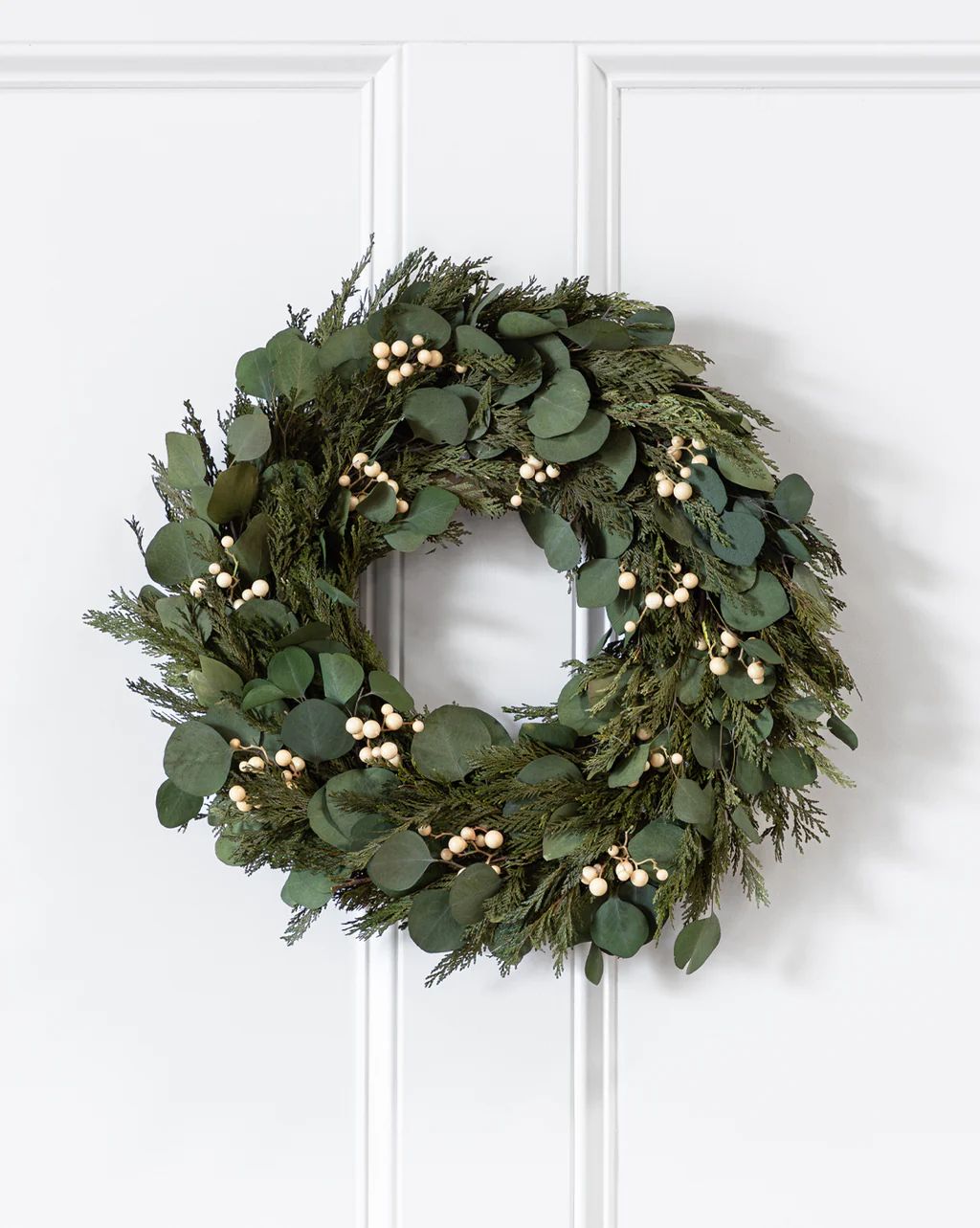 Dried White Berry Wreath | McGee & Co.