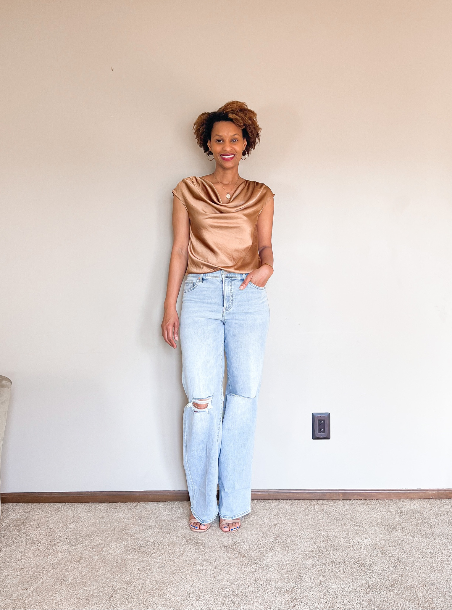 Great wide leg jeans and bodysuit I found on clearance @express!

#LTKFind #LTKsalealert #LTKstyletip