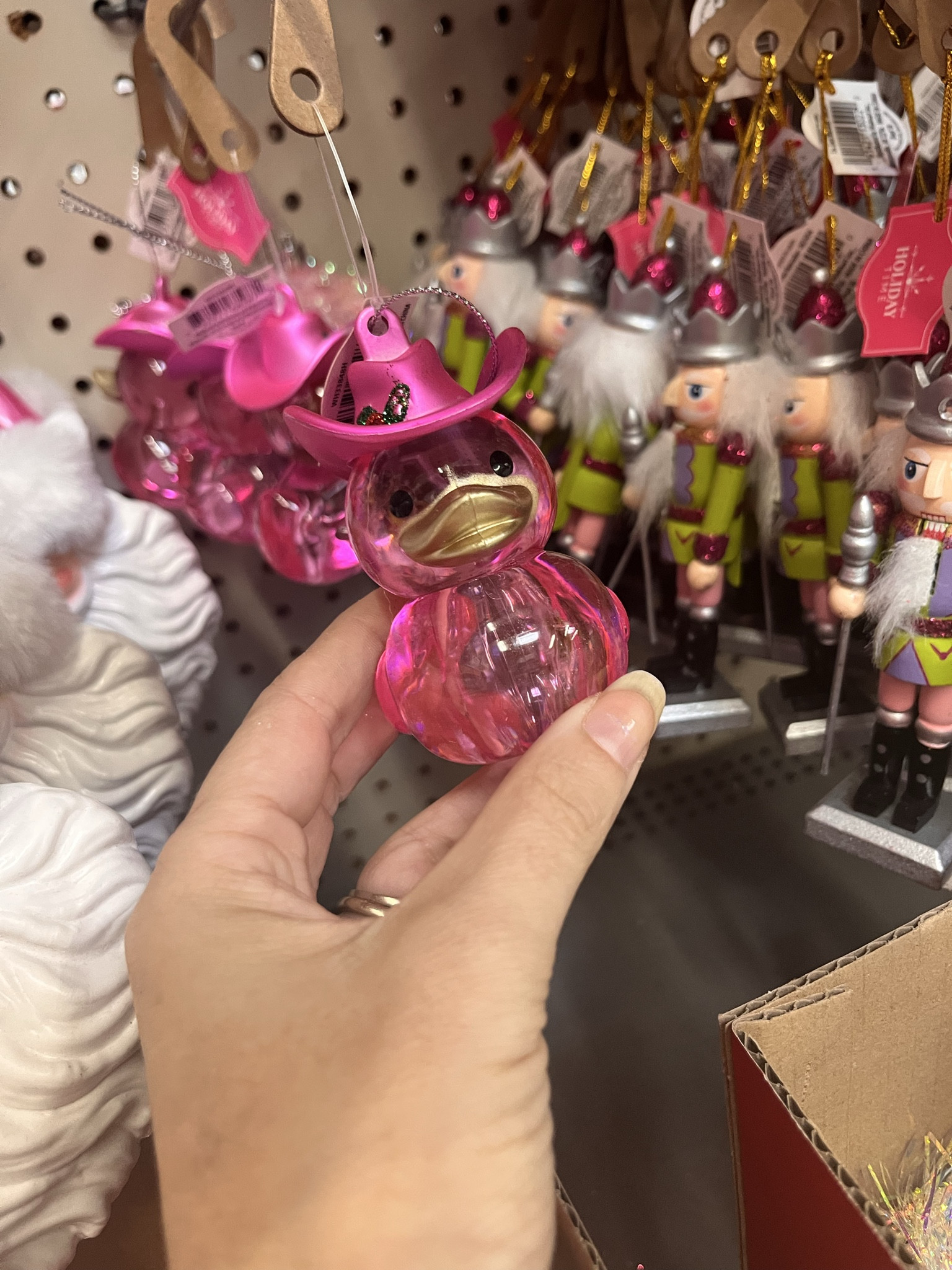 Pink holiday Pinkmas pink Christmas - rubber duck- glitter cowboy hat ornament 

#LTKHoliday #LTKSeasonal