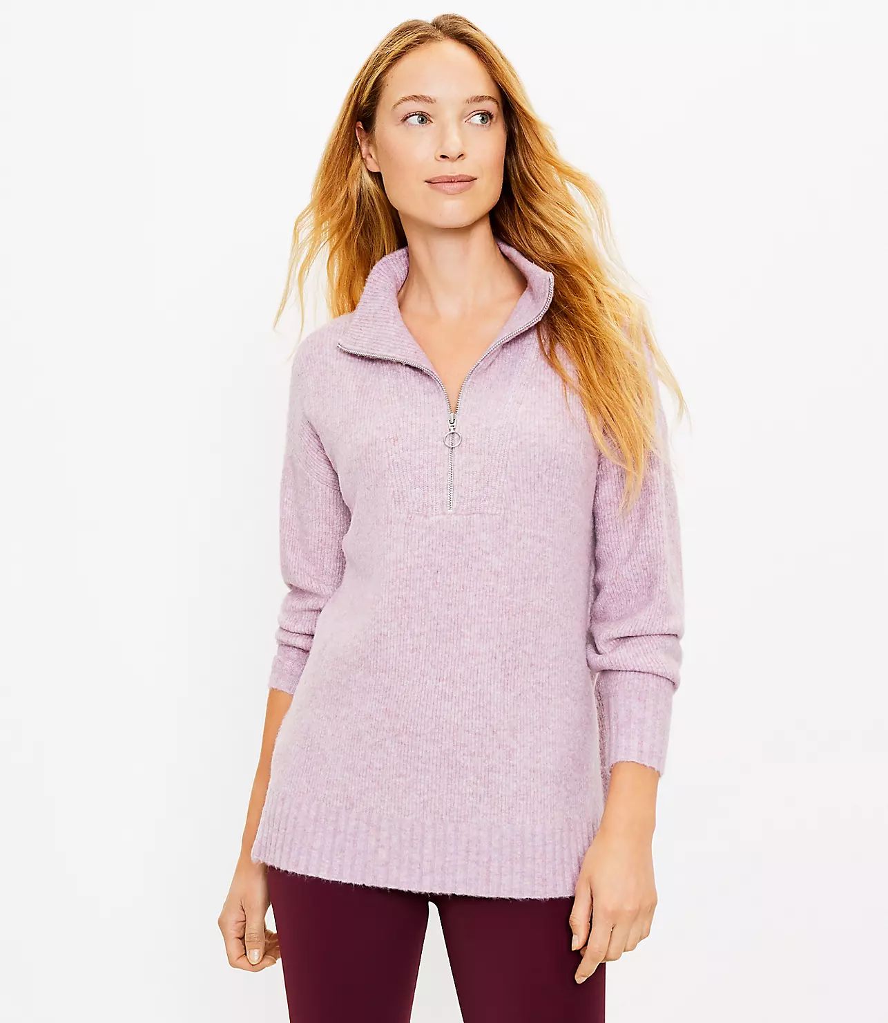 Lou & Grey Zip Tunic Sweater | LOFT