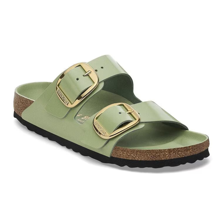 Arizona Big Buckle Natural Leather Patent High Shine Baby Blue | BIRKENSTOCK | Birkenstock USA