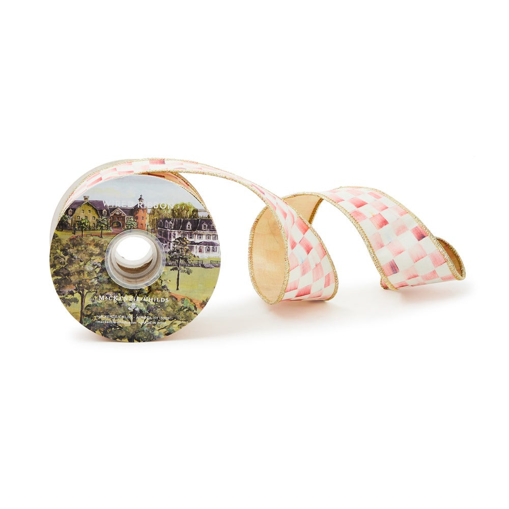 Rosy Check 2" Ribbon | MacKenzie-Childs