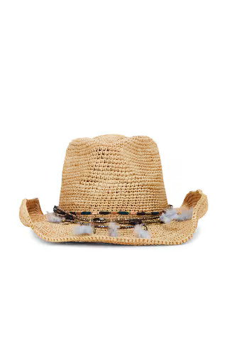 Morgan Cowboy Hat in Natural & Blue | Revolve Clothing (Global)