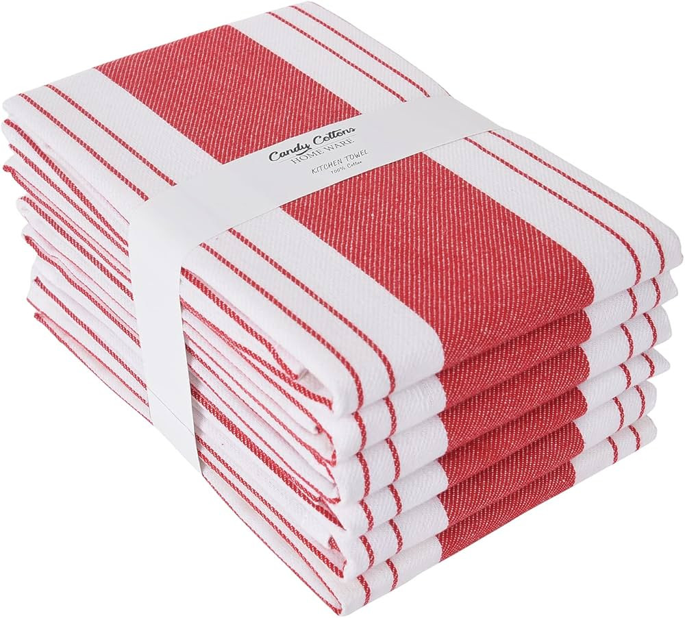 Stripe Kitchen Towels Decor Mordern Design Centreband Dish Towels Boho Stripe Absorbent Festive G... | Amazon (US)