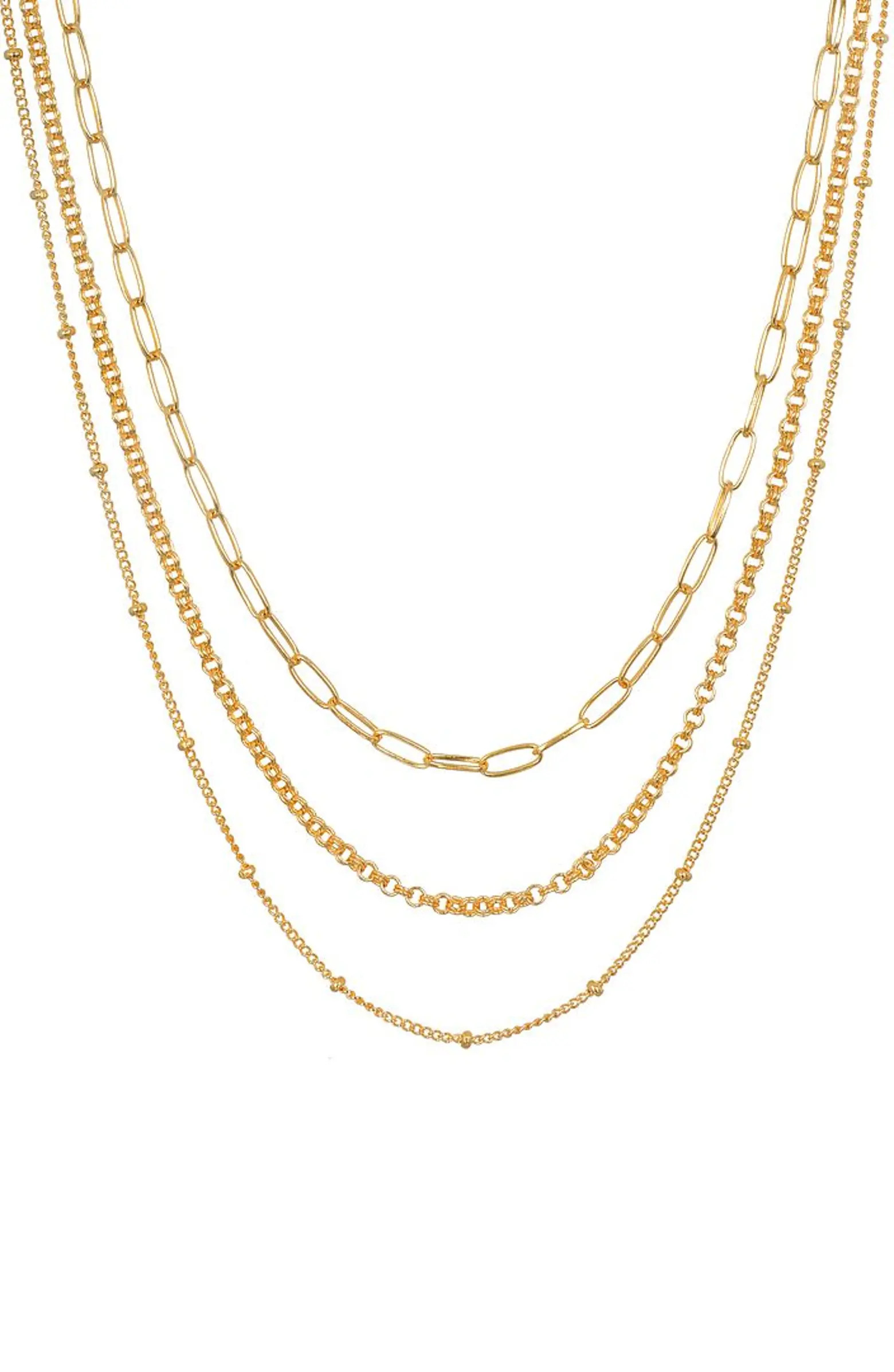 Satya Jewelry Layered Beauty Multiple Chain Necklace | Nordstrom | Nordstrom