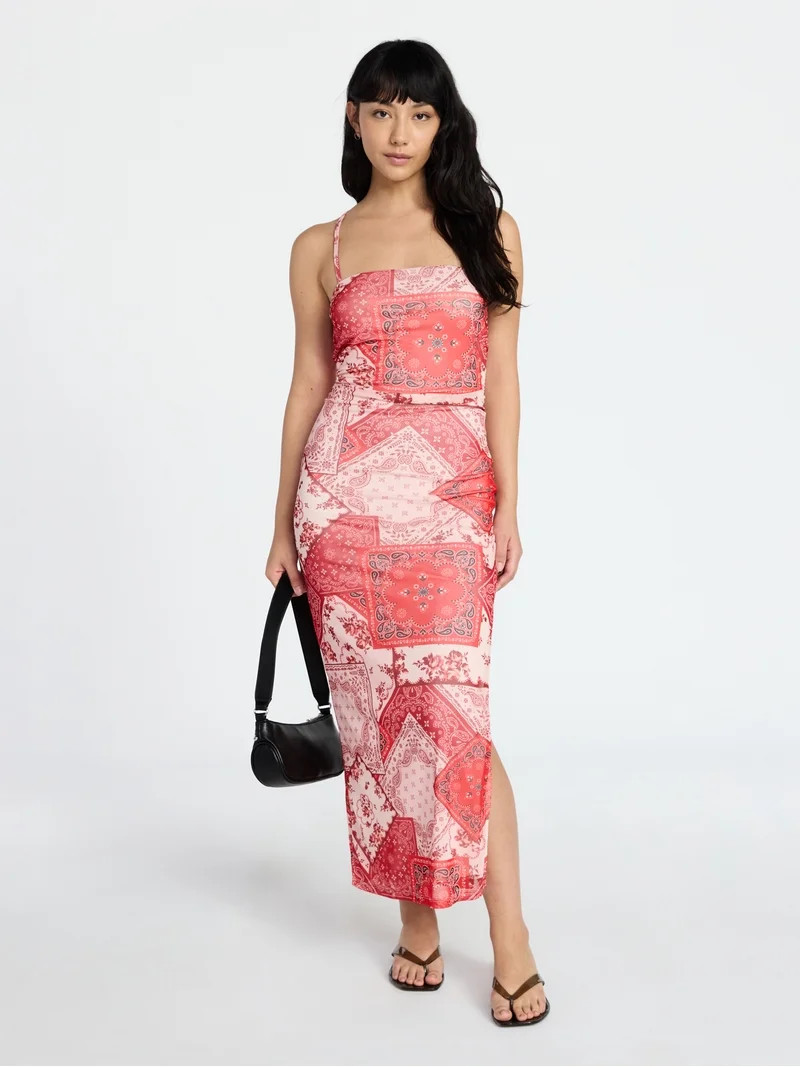 No Boundaries Maxi Slit Dress, Women's XXS-XXL | Walmart (US)