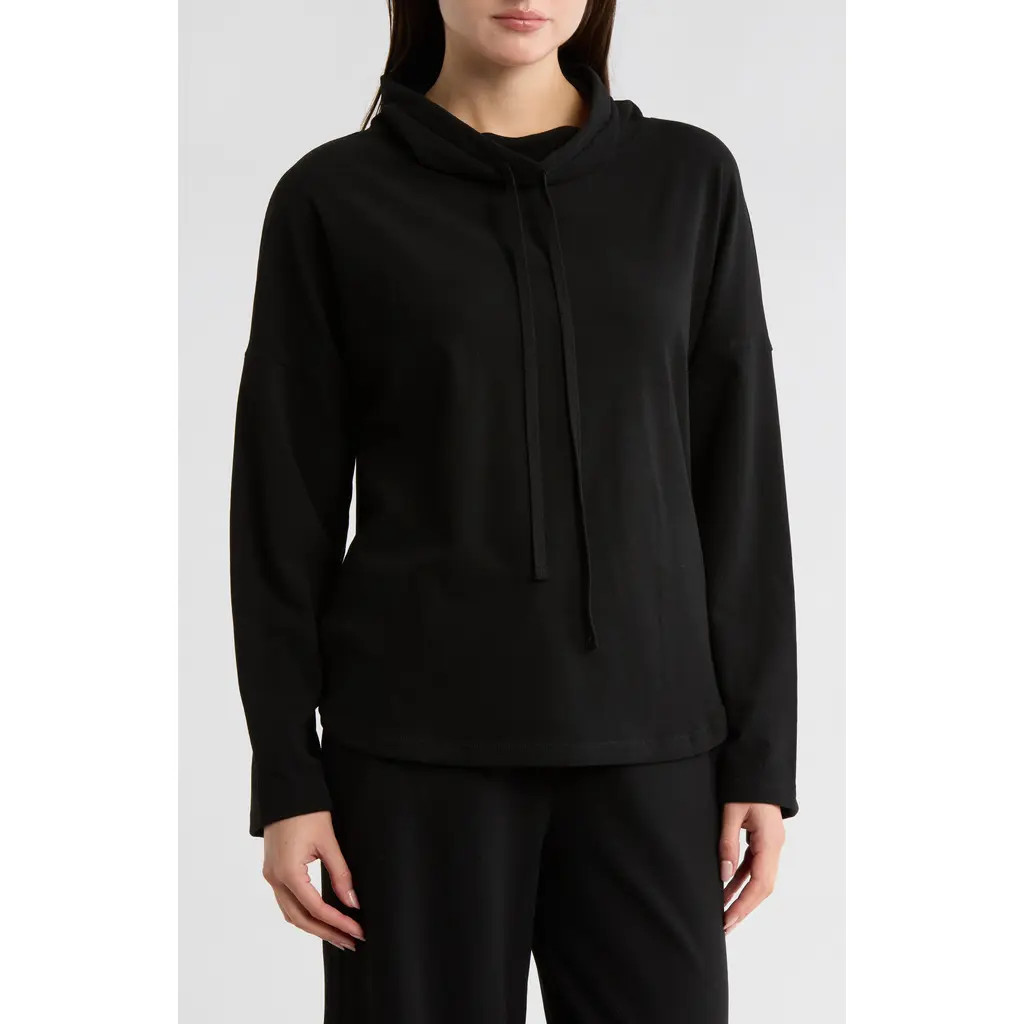 MAX STUDIO Funnel Neck Pullover in Black at Nordstrom Rack, Size Small | Nordstrom Rack