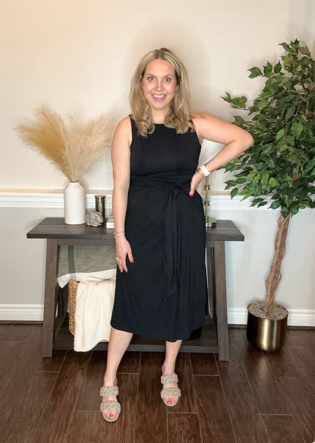 I’m loving this new tank dress from Sofia Vergara at Walmart! It’s only $24 and is super flattering. It’s available in sizes XXS-5X and comes in 2 colors! I’m wearing a size small at 2 months postpartum. 

Date night outfit, valentine day outfit, vacation outfits, resort wear, Walmart style 

#LTKworkwear #LTKtravel #LTKstyletip