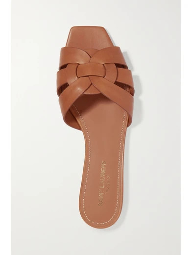 Nu Pieds woven leather slides | NET-A-PORTER (US)
