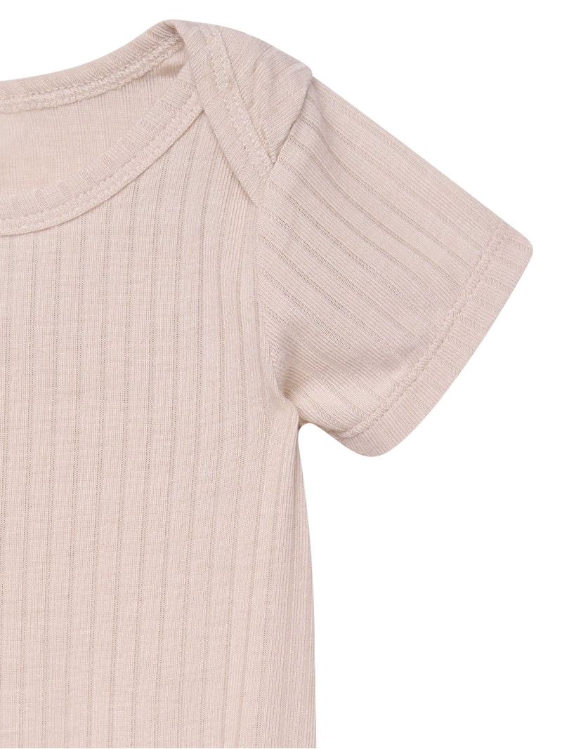 Modern Moments by Gerber Baby Neutral Super Soft Viscose Short Sleeve Bodysuits, 2-Pack, Sizes Ne... | Walmart (US)